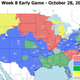 Image for article titled Which TV Market Is Getting Screwed This Sunday? An Analysis Of Week 8 NFL Viewing Maps